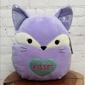 Lemora Purple Fox Squishmallow with Glitter Ears
